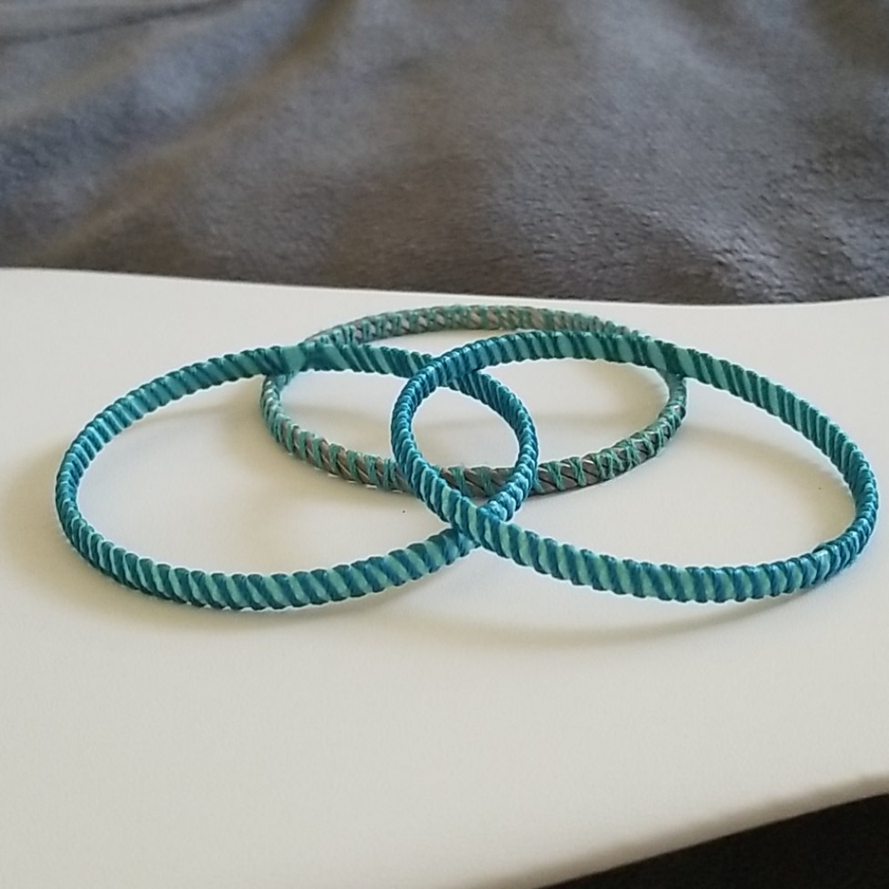 Wrapped Bangle Set